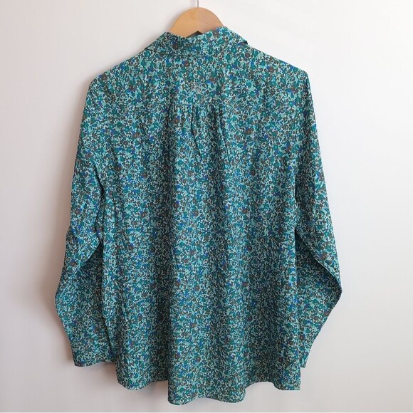 Lands End 365 Long Sleeve Tunic Top Roll Tab Sleeves Moisture Wicking - Picture 3 of 13